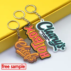 Custom Cartoon Character Kid Keyring Key Chain Rubber 3d Soft Anime PVC Keychain