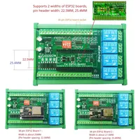Eletechsup ES32C14 DC 12V 24V ESP32 Papan Ekspansi Digital Analog DAC ADC IO WiFi Modul Relay Switch PLC Rumah Pintar Dapat Disesuaikan