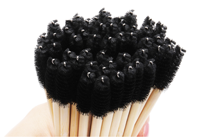แปรงมาสคาร่าด้ามไม้ไผ่แบบใช้แล้วทิ้ง 50 ชิ้น สำหรับต่อขนตาและปัดคิ้ว - Product Image 6