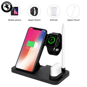 <span class=keywords><strong>Chargeur</strong></span> sans fil <span class=keywords><strong>multi</strong></span>-appareils 4-en-1 avec prise en charge QC3.0/QC2.0 et port <span class=keywords><strong>USB</strong></span> 15W pour téléphones, montres et écouteurs - Product Image 1