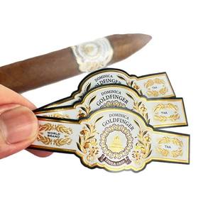Étiquette de cigare de luxe écologique imperméable en papier, impression de bande, estampage à chaud, feuille d'or, étiquette de cigare, étiquette de cigarette - Product Image 2
