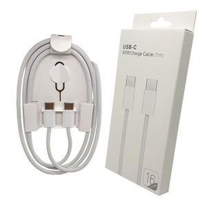 Cavo di ricarica intrecciato da 60W USB-<span class=keywords><strong>C</strong></span> <span class=keywords><strong>a</strong></span> USB-<span class=keywords><strong>C</strong></span> per iPhone 15, 16, 16 Pro Max, cavo di ricarica rapida per iPhone 17, 17 Pro Max - Product Image 1