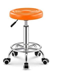 Rotating High <b>Bar</b> Chair Lifting Front Desk Metal <b>Stool</b> for Home Beauty Barber Shop & Laboratory Round Pulley Chair - Product Image 6