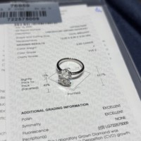 Bague de fiançailles classique à double griffe en or blanc 14K 18K avec diamant de laboratoire ovale IGI, solitaire pour mariée