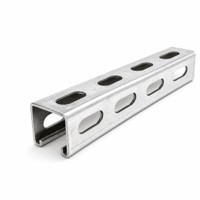 Profilé en C en acier galvanisé standard 41x41 41x62mm à fentes pour support de panneau solaire