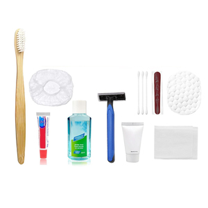 Luxury Hotel Amenities Kit Recyclable Eco-Friendly <b>Disposable</b> Guest Hygiene Set with Kraft Paper Box Customizable Size & Logo - Product Image 1