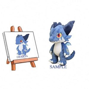 Custom Plush <b>Toy</b> Personalized Dragon Shaped Plush From Design Custom Plush <b>Toy</b> Tailored Monster - Themed <b>Stuffed</b> Figure - Product Image 1