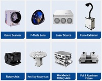 Mesin Penanda Laser Bluetimes MOPA 100W JPT Fiber Laser Engraver Kecepatan Tinggi Penandaan Warna Aluminium Anodized Tembaga Kuningan