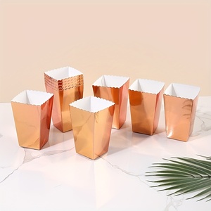 Barquette alimentaire jetable en papier kraft, couleur personnalisée, pour popcorn, fast-food, nachos, tacos, frites, petit emballage, boîte à frites pas chère - Product Image 6