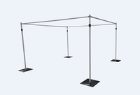 Système de toile de fond portable pour événements, salons professionnels et décoration d'expositions