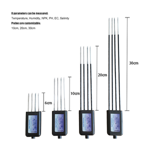Sonda RS485 <span class=keywords><strong>de</strong></span> 30 cm <span class=keywords><strong>de</strong></span> Longitud para Suelo, Sensor 8 en 1 <span class=keywords><strong>de</strong></span> Temperatura, Humedad, Conductividad, EC, PH, NPK con Registrador <span class=keywords><strong>de</strong></span> Datos Portátil para Campos <span class=keywords><strong>de</strong></span> Golf - Product Image 4