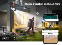 Cámara IP Bullet POE de 4MP, Impermeable IP67, Compatible con HIK NVR, con Audio Integrado, Sistema de Cámara de Seguridad para el Hogar