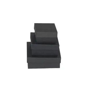 크리스마스 선물 상자 판매 Suppliers-핫 세일 블랙 모듬 크기 선물 포장 포장 크리스마스 선물 상자 종이 상자 뚜껑