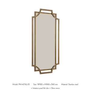 Hỗ trợ tùy biến đối tượng trang trí nội thất sang trọng kích thước lớn vàng bạc nghệ thuật trang trí nội thất đối tượng tường gương - Product Image 5