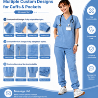 Ensemble de blouses médicales ANNO Modern Jogger - Tenues médicales extensibles à coupe athlétique pour hommes et femmes, vêtements d'infirmière pour hôpital