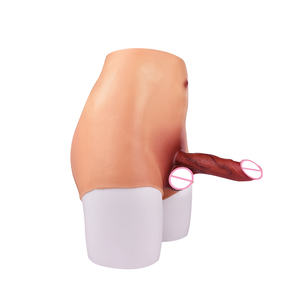 Mutandine con Cinturino a Vita Alta con Pene Realistico Stimolatore del Punto G Plug Anale Giocattolo Sessuale per Lesbiche Masturbatore per Donne - Product Image 1