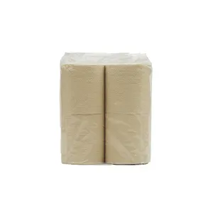 กระดาษชำระแบบม้วน2ชั้น3ชั้น,ผลิตจากเยื่อไม้ไผ่บริสุทธิ์เป็นมิตรต่อสิ่งแวดล้อมสำหรับห้องน้ำโรงแรม