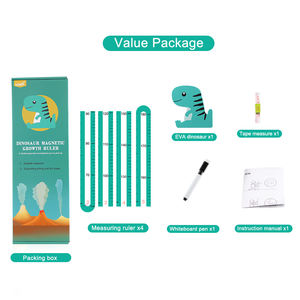 Vente en gros d'usine de jouets amusants pour enfants petite règle de hauteur en forme de dinosaure - Product Image 2