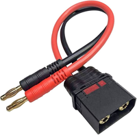 Connecteur anti-étincelles KOSTA QS8-S, fiche banane 4 mm, câble de charge en caoutchouc 10AWG, adaptateur 120-180A, 300 mm, DIY RC électronique
