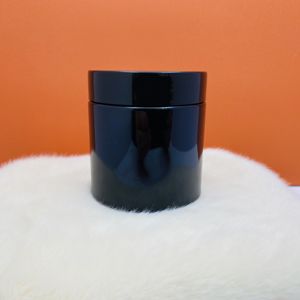 Bocaux en plastique à large ouverture en PP noir de 180ml, couvercles à vis blancs, capacité de 250g pour savon liquide à pommade, utilisation pour soins personnels - Product Image 1