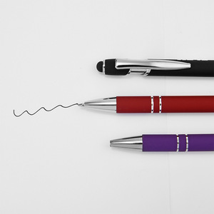 Metal Gel <b>Pens</b> 0.5mm Push Button Writing Promotional <b>Pen</b> Touchscreen Compatible - Product Image 2