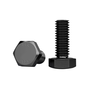 Perno hexagonal externo de grado 12.9, 44HRC, 800N.m, de acero aleado con óxido negro, tornillo estructural pesado en stock - Product Image 2