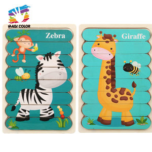 Rompecabezas de dibujos animados de madera de tres cerditos para niños, Popular, W14A286 - Product Image 3