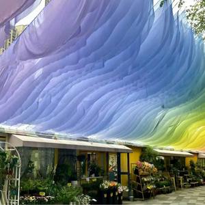 LANJO Event Ceiling Decorative Lighting <b>Drape</b> Wave Shape <b>Curtain</b> for Restaurant Scenic Area and Seaside Decoration - Product Image 5