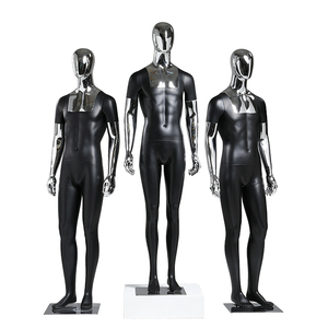 Vente en gros <span class=keywords><strong>Mannequin</strong></span> homme pour vêtements homme Affichage Chrome Silver Prix bon marché Poupée mannequins corps entier - Product Image 2