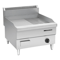 Hôtel & Restaurant Comptoir en acier inoxydable Gas Burger Grill pour les ventes
