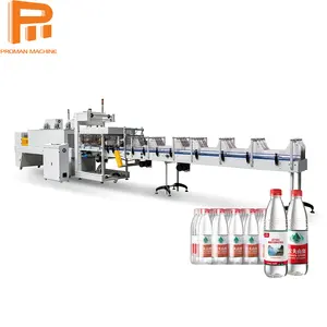 Automatic 200-2000ml Small Water Bottle Transparent PE Heat Shrink Film Wrap Packaging Machine