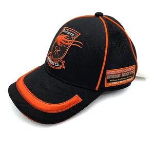 قبعة بيسبول قطنية سادة بتصميم تمتص العرق مع شعار مطرز قبعة رياضية للجري