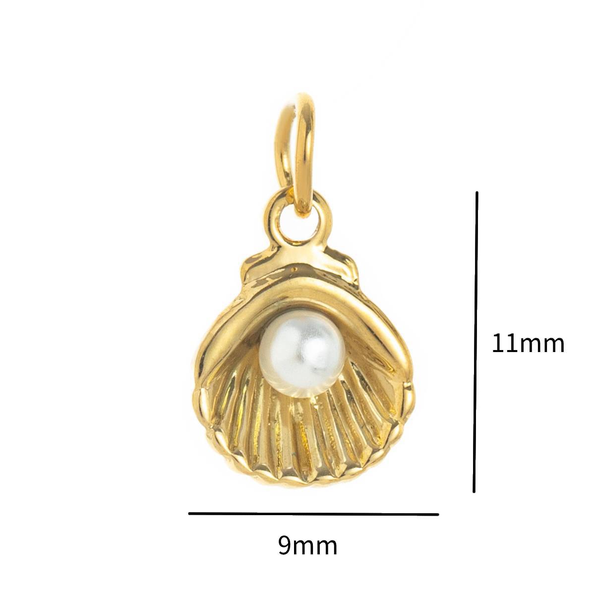 Pendentif coquillage perle