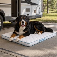Matelas de lit pour chien d'extérieur à support multicouche pour auvent de camping-car, pour chiens de petite taille et très grands, tapis et coussins pour animaux de compagnie OEM personnalisés