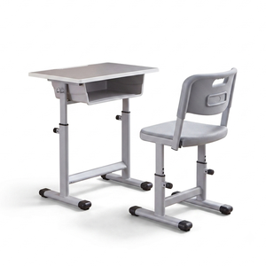 SONGYE Modern Steel Children Single Seat Adjustable Height Student Desk <b>Chair</b> Set With 1 Year Warranty for School Commercial Use - Product Image 1