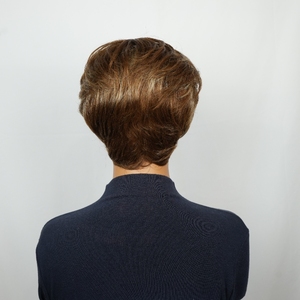 วิกผมทรงพิกซี่คัท ทำจากผมแท้สำหรับผู้หญิง วิกผมทรงพิกซี่คัทแบบสั้นเป็นชั้นๆ พร้อมหน้าม้า น้ำหนักเบา ไม่ต้องใช้กาว ผลิตด้วยเครื่องจักรทั้งหัว วิกผมสั้น - Product Image 5