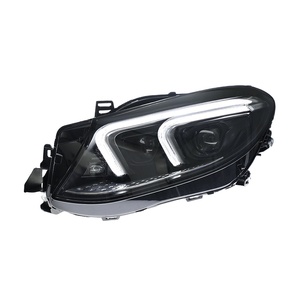 Pour Mercedes GLE 2015-2019, ensemble de phares W166, 12V LED, feux de jour avec lentille à défilement - Garantie 1 an, haute performance - Product Image 1