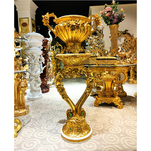 Jarrón de flores chapado en oro, artículo decorativo más vendido, adecuado para sala de estar y bodas - Product Image 6