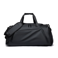 Sac Tendance 2025 grande capacité sac à dos extérieur sac à bagages en cuir PU Fitness sac de voyage séparation sèche humide chaussure à main
