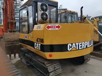 Excavatrice d'occasion Caterpillar E70B, modèle 2023, marque japonaise, mini-excavatrice sur chenilles en caoutchouc de 7 tonnes avec moteur