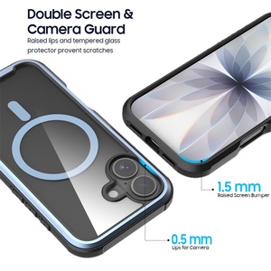 เคสโทรศัพท์กันกระแทกแบบแม่เหล็กพรีเมียม ปี 2026 ขอบโลหะใส สำหรับ iPhone 17 18 Pro Max - Product Image 3