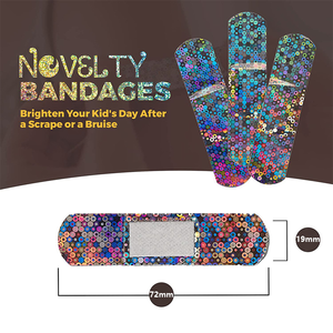 Haute Qualité OEM <span class=keywords><strong>De</strong></span> Qualité Médicale Auto-Adhésif Respirant Élastique Certifié CE Band Aid Laser Pattern Glitter Strips Wound Plaster - Product Image 6