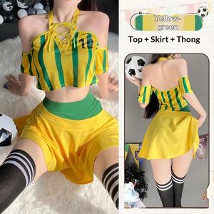 Verführerische Hasen-Spitzen-Dessous für Damen, sexy Cheerleader-Unterwäsche, ODM, 2-teilig, für Verführung, Leidenschaft und Rollenspiele, Großhandel - Product Image 4