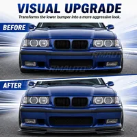 For BMW 3 Series E36 M3 1991-1998 Car Accessories Front Bumper Lip Type B 3-Piece Front Splitter Spoiler Lip Kit