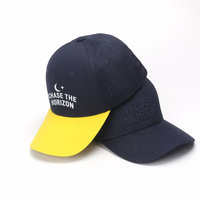 Gorra de béisbol deportiva de 6 paneles de algodón 100% personalizada con logotipo bordado nuevo de dos colores