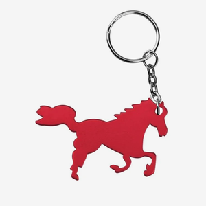 Porte-clés personnalisé en forme de cheval ou de poney, logo imprimé, porte-clés en métal et cuir promotionnel, cadeau d'entreprise, souvenirs équestres - Product Image 5
