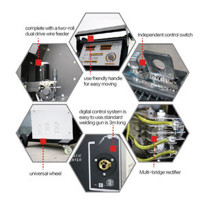 Funisi <span class=keywords><strong>MiG</strong></span>-280เครื่องเชื่อมอะลูมิเนียมแบบพัลส์คู่เครื่องเชื่อมโลหะ <span class=keywords><strong>MiG</strong></span> - Product Image 4