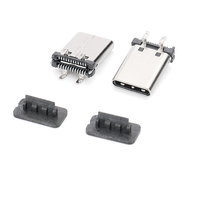 USB tipo C 6 16 24 9pin enchufe USB C conector hembra PCB hembra micro tipo C 3,1 3,0 3,2 conector USB