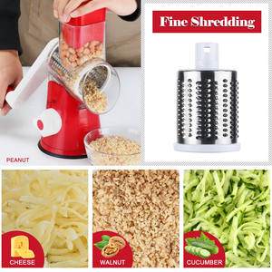 Râpe et coupe-légumes manuels multifonctionnels pour la cuisine domestique, avec tambour à manivelle pour pommes de terre - Product Image 3