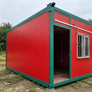 Casa Mobile Pieghevole Portatile, Container in Acciaio Richiudibile per Ufficio, Negozio, Soluzioni di Rifugio d'Emergenza - Product Image 1